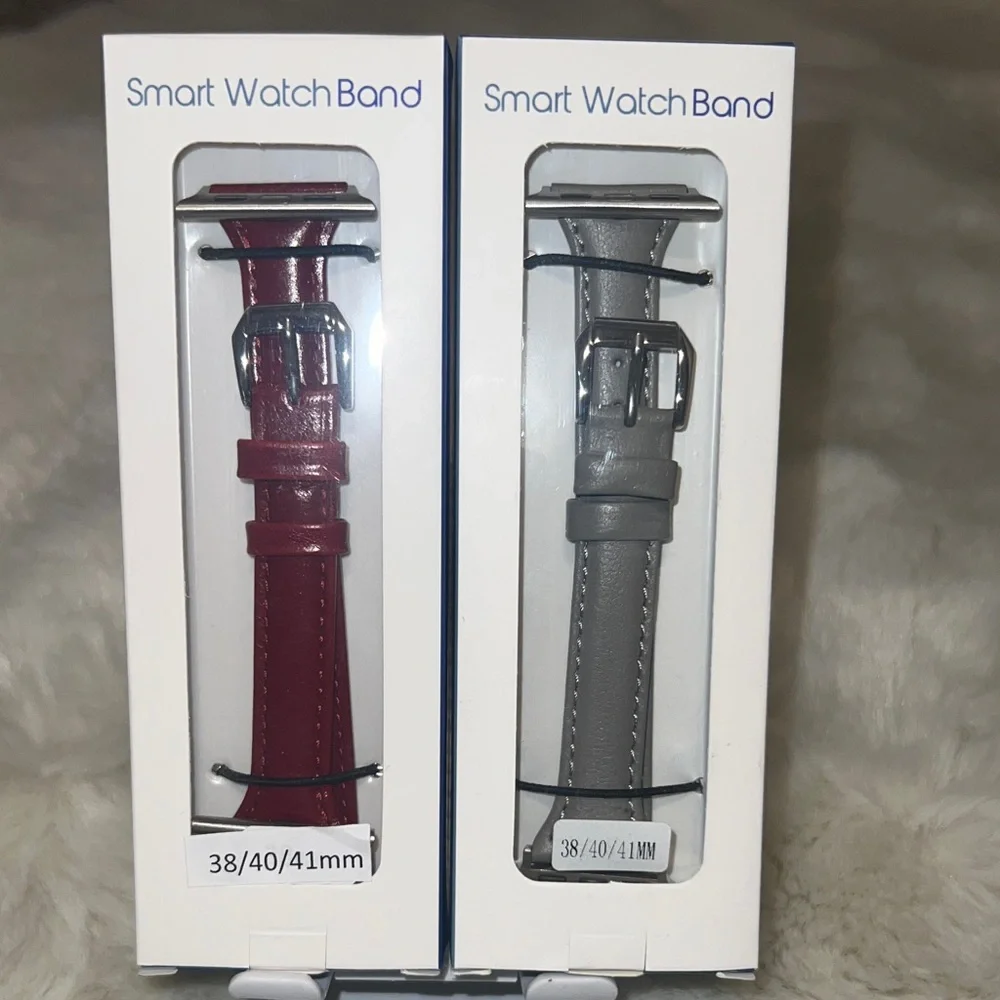 Smart Watch Band Set - Red and Gray size 38/40/41